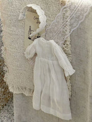 White Sheer Blythe 1/6 BJD Dress Flat Lay | ToastDoll