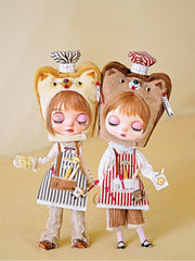 Handmade Outfit for Blythe/ Ob24/ Ob22/ Pullip, Bread Dog Set