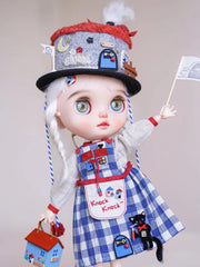Handmade Outfit for Blythe/ Ob24/ Ob22/ Pullip, Cut Set