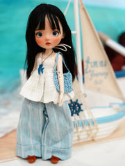 Minimalist Blue Breeze Blythe Outfit | ToastDoll