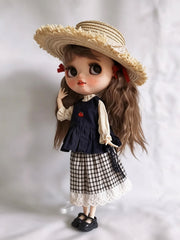 Black Mori Blythe BJD Set - Handmade Doll Clothes - ToastDoll