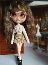 Butterfly Mini Skirt Blythe Set - Handmade Doll Clothes - ToastDoll