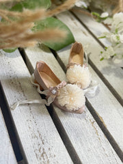 Floral Buckle Strap Blythe Flats - Handmade Doll Shoes - ToastDoll