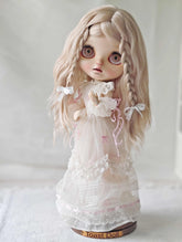Handmade Outfit for Blythe/Obitsu/Pullip, Lace Embroidered Dress Set
