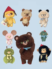 Forest Pal Puppy Bear Plushies - Handmade Companion - ToastDoll