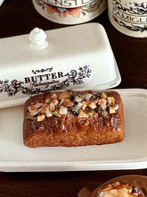 Handmade Miniature Props for BJD/Blythe/Obitsu, Caramel Nut Pund Cake