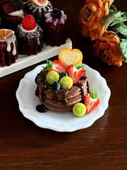 Handmade Miniature Props for BJD/Blythe/Obitsu, Cocoa Pancake