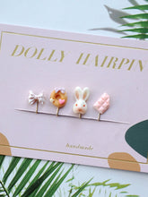 Handmade Blythe/Jerryberry/BJD Hair Clips, Bunny Set