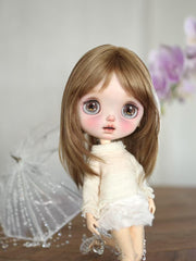 Handmade Blythe Wig, Long Straight Hair With Bangs