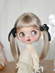 Handmade Blythe Wig, Pigtail with Bangs