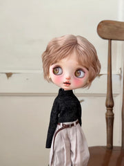 Mohair Short Blythe Wig - Handmade Doll Hair - ToastDoll