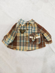 Brown Plaid Blythe Shirt Flat Lay | ToastDoll