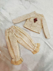 Beige Cross Blythe Outfit Flat Lay | ToastDoll
