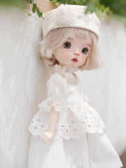Cream Lace Blythe 1/6 BJD Dress Set Side View | ToastDoll