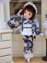 Floral Kimono Blythe 1/6 BJD Navy Set | ToastDoll