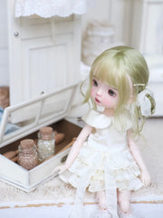 Elegant Silk Tiered Blythe BJD Dress - Handmade Doll Clothes - ToastDoll