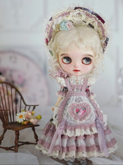 Cottagecore Tiered Blythe Dress Set - Handmade Doll Clothes - ToastDoll