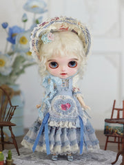 Cottagecore Tiered Blythe Dress Set - Handmade Doll Clothes - ToastDoll