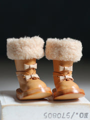 Handmade Shoes for Blythe/Obitsu, Fluffy Bow Boots