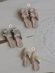 Handmade Shoes for Blythe/ Ob24/ Ob22, Vintage Bow Mules