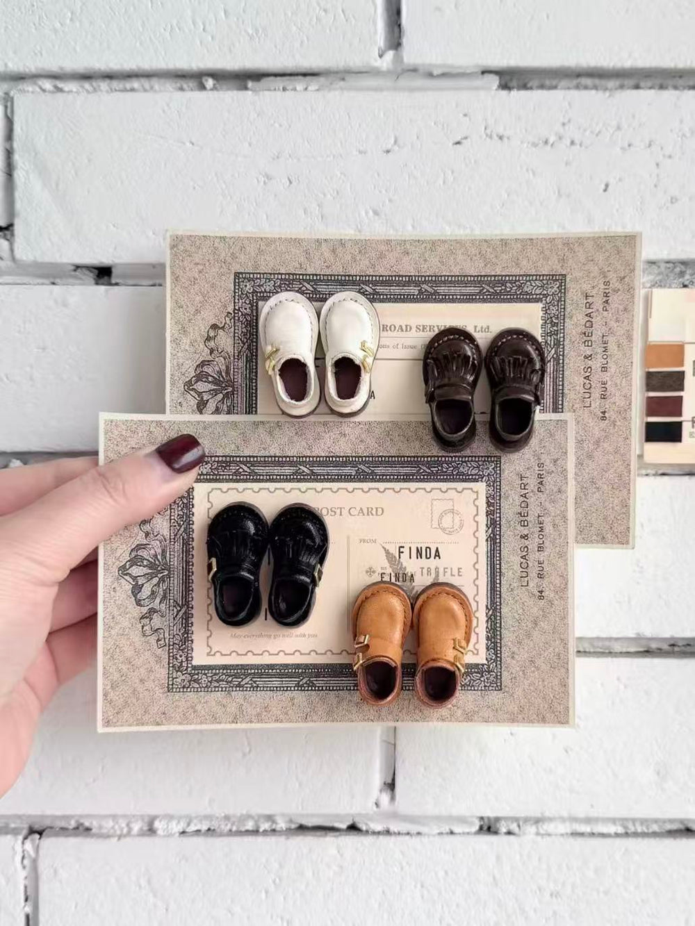 Vintage Buckle Monk Blythe Handmade Shoes | ToastDoll