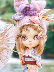 Handmade Blythe Eyechips, Purple Tone, Butterfly