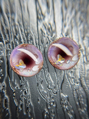 Handmade Blythe Eyechips, Purple Tone, Butterfly