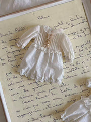White Lace Trim Blythe BJD Dress - Handmade Doll Clothes - ToastDoll