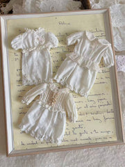 White Lace Trim Blythe BJD Dress - Handmade Doll Clothes - ToastDoll