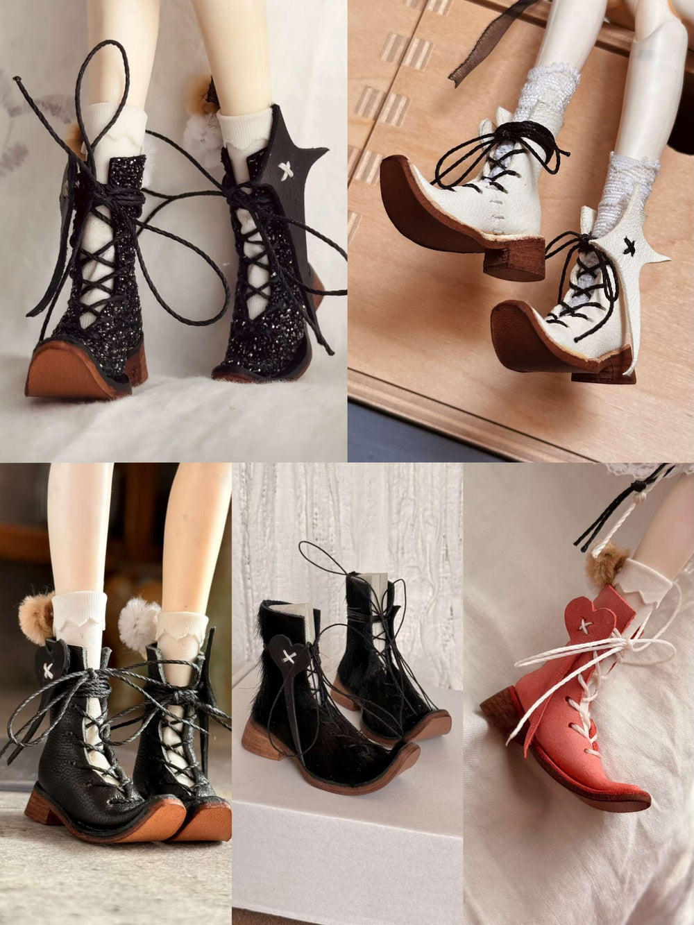 Vintage Upturned Toe Strap Blythe Boots | ToastDoll