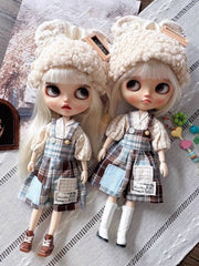 Mori Bear Blythe Set On Doll Display | ToastDoll