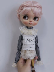 Striped Grunge Blythe 1/6 BJD Set Half Body Shot | ToastDoll