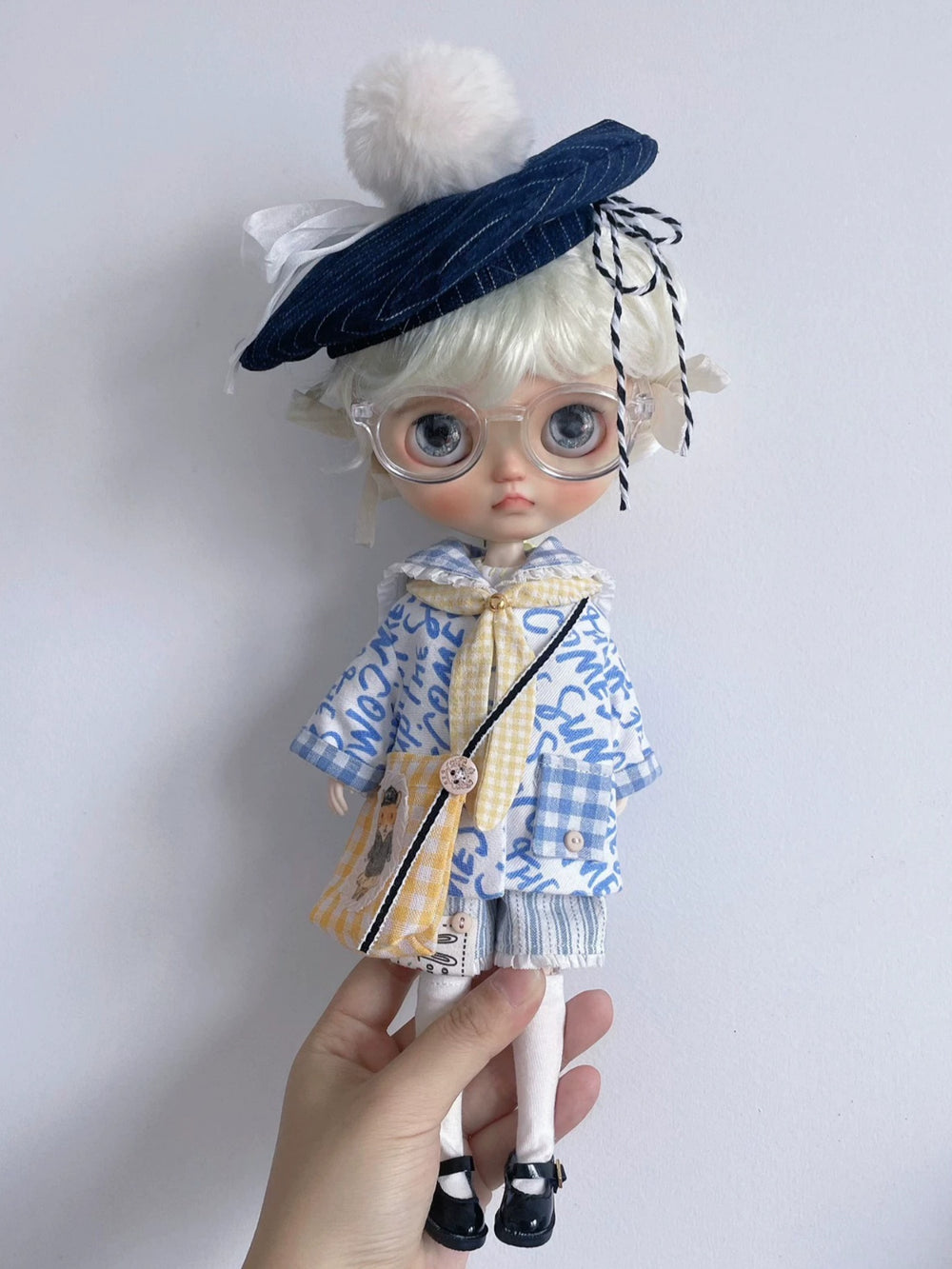 Blue Preppy Blythe Set | ToastDoll
