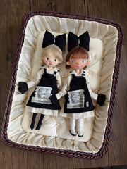 Black Bow Blythe 1/6 BJD Outfit On Doll Display | ToastDoll