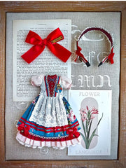 Red Blue Rustic Blythe Dress Set | ToastDoll