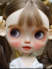 Elara Custom Blythe OOAK Face Up Detail | ToastDoll