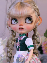 Handmade Blythe Wig, Twin Side Braids with Straight Bangs