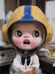 Handmade Blythe/BJD Hat,Leather Aviator Hat