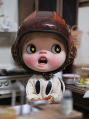 Handmade Blythe/BJD Hat, Leather Aviator Hat