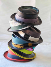 Handmade Blythe/BJD Hat, Leather Pork Pie Hat