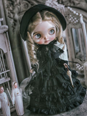 Vintage Lace Blythe Black Dress Sets | ToastDoll