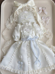 Floral Bow Applique Blythe 1/6 BJD Dress | ToastDoll