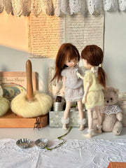 Cutout Butterfly Knit BJD Set On Doll Display | ToastDoll