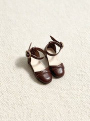 Cross Strap Blythe Flats - Handmade Doll Shoes - ToastDoll