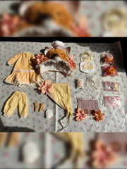Miss Fox Costume Blythe Ob11 Outfit Flat Lay | ToastDoll