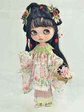 Floral Poet Hanfu Blythe BJD Outfit Full Body View | ToastDoll