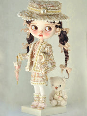 Luxury Pearl Tweed Blythe Outfit | ToastDoll