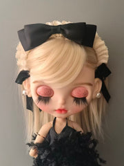 Handmade Blythe/BJD Headband, Black Bow