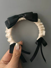 Handmade Blythe/BJD Headband, Black Bow