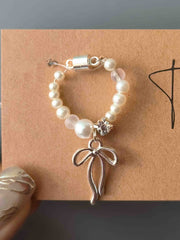 Chic Choker Floral Pearl Necklace - Handmade Doll Charms - ToastDoll